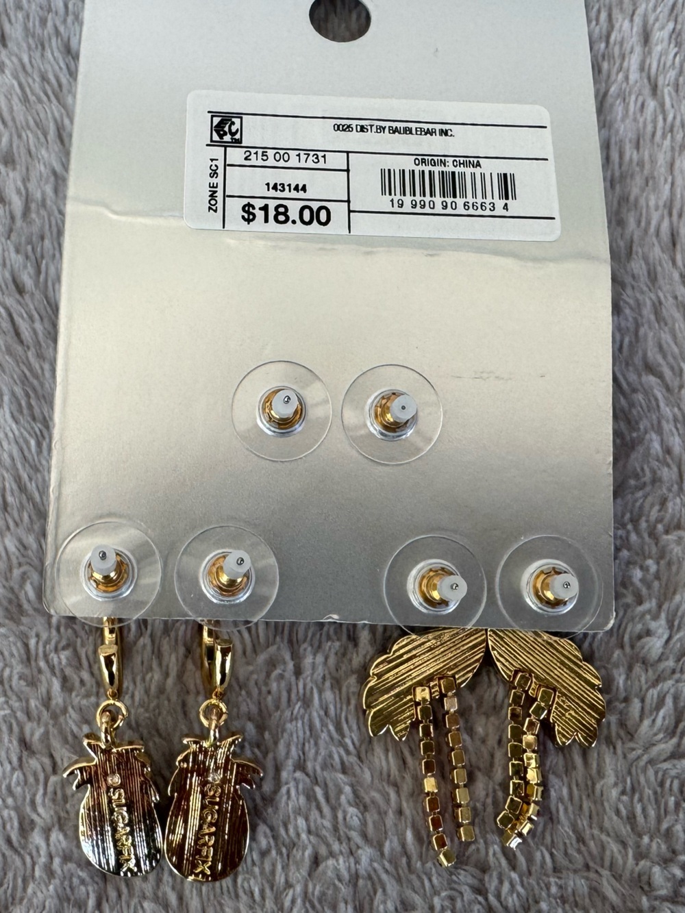 Sugarfix by Baublebear Paradise Getaway Beach Themed Earring Trio - Picture 4 of 6